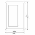 Imán Acrílico Transparente para Refrigerador - Tamaño Jumbo 89 x 59 mm - Modelo E1317 (Paquete de 5) Embalaje Deteriorado Online Sale