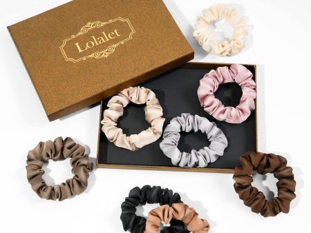 Set de 8 Scrunchies Suaves para el Cabello - Colores Variados para Mujer y Chica Embalaje Deteriorado Hot on Sale