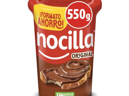 Nocilla, Original Crema al cacao con avellanas sin aceite de palma - tarrina 550g (Caducidad: 29-08-2025) Online now