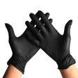 Guantes de Nitrilo Negros Sin Polvo, Hipoalergénicos y Certificados CE - Talla L Embalaje Deteriorado (Cad: 31 08 2028) Fashion